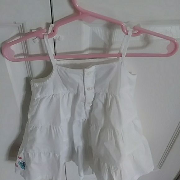 Sonoma white sundress with tie straps and flowers - Picture 2 of 2